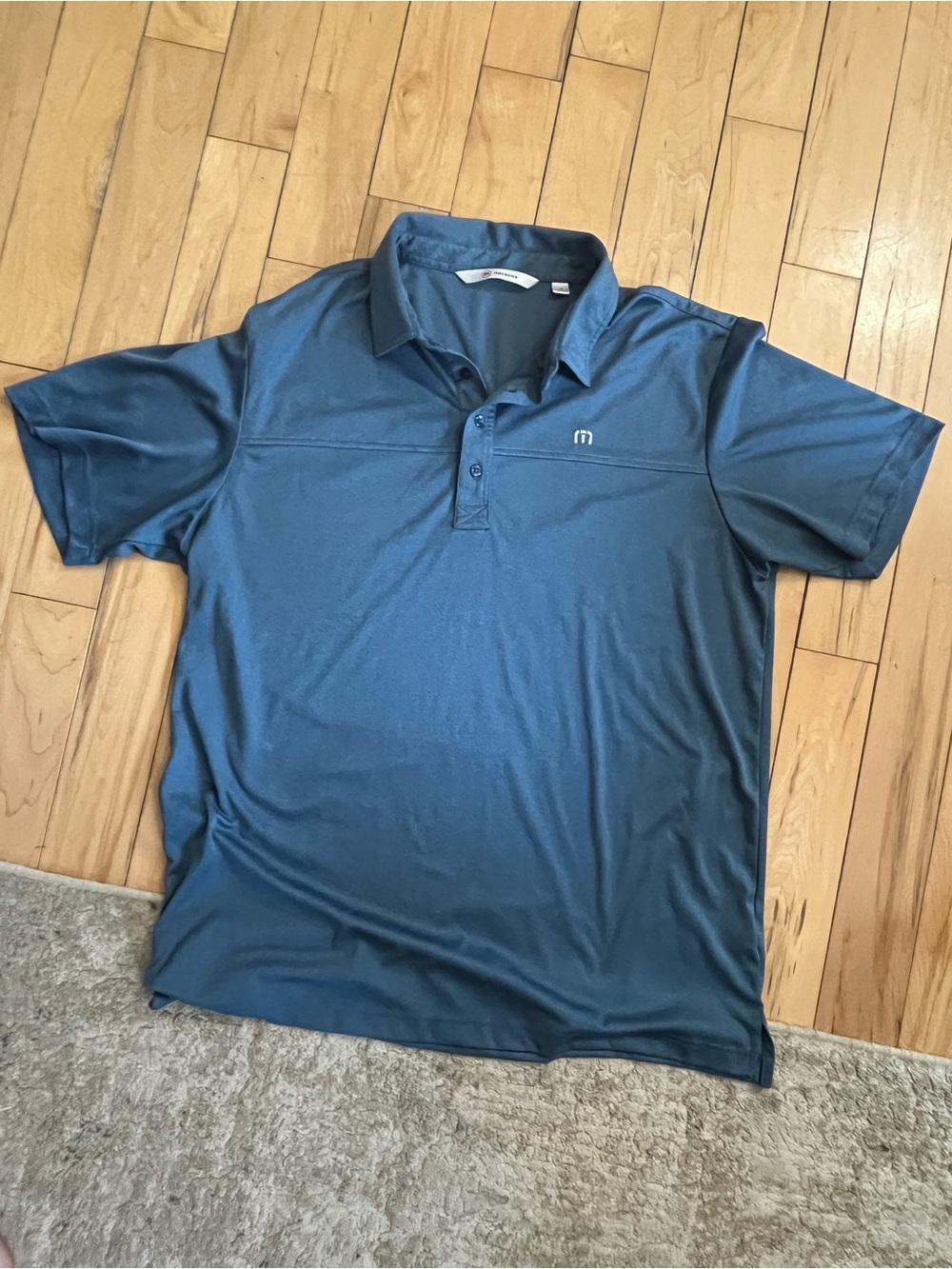 Travis Mathew Men's Teal Polo Performance Golf Shirt. Bundle and save